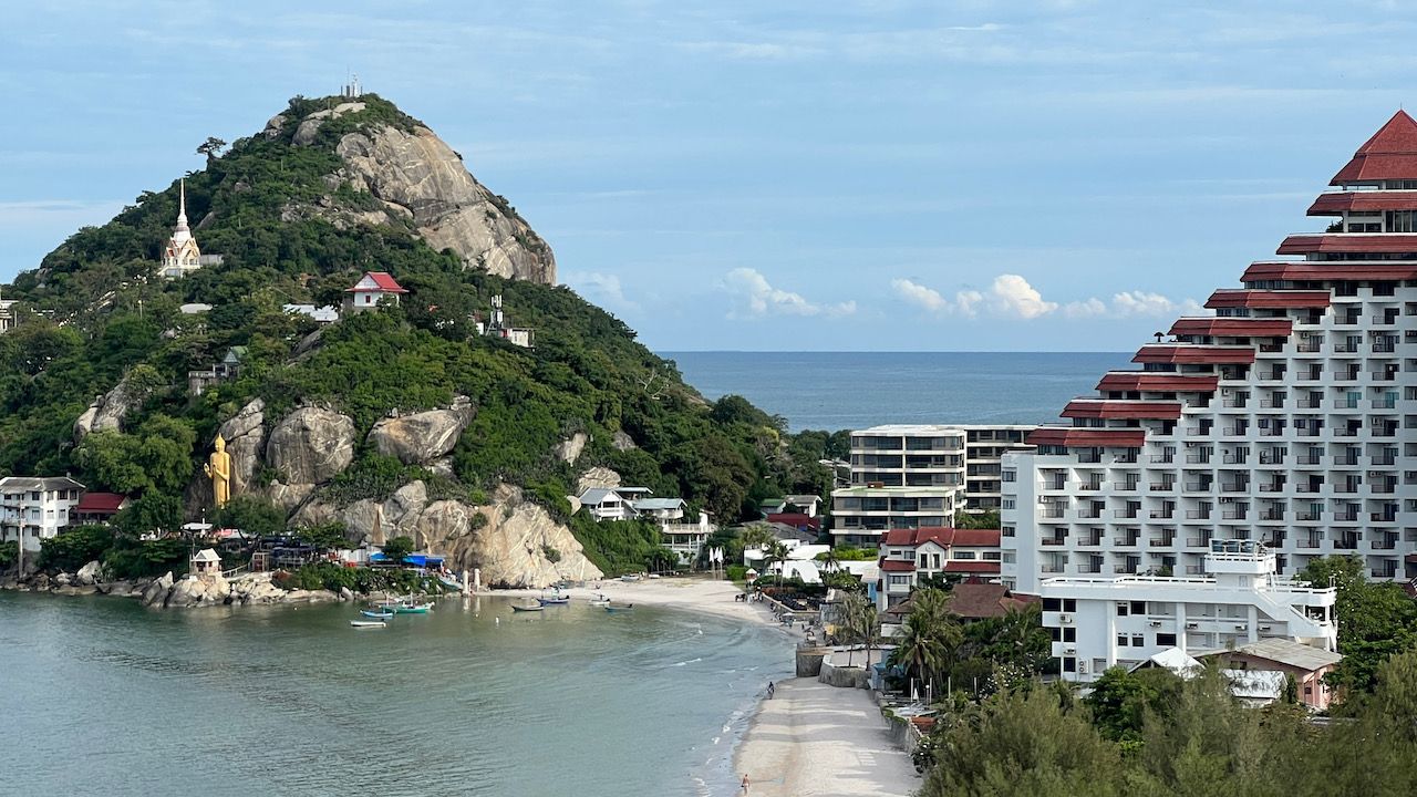 Khao Takiab hill and beach in Hua Hin, Thailand